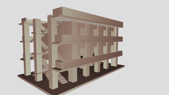 School Office Or Apartment Model 3D Model