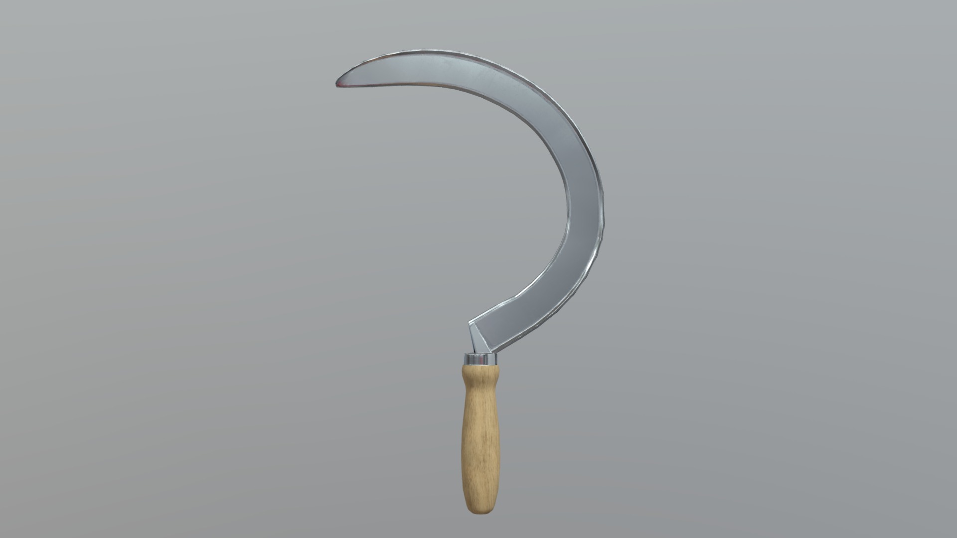 3D model Sickle - This is a 3D model of the Sickle. The 3D model is about shape, arrow.