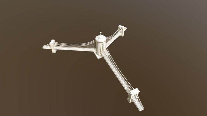 Francis Ernest Stowe, three-way bridge 3D Model