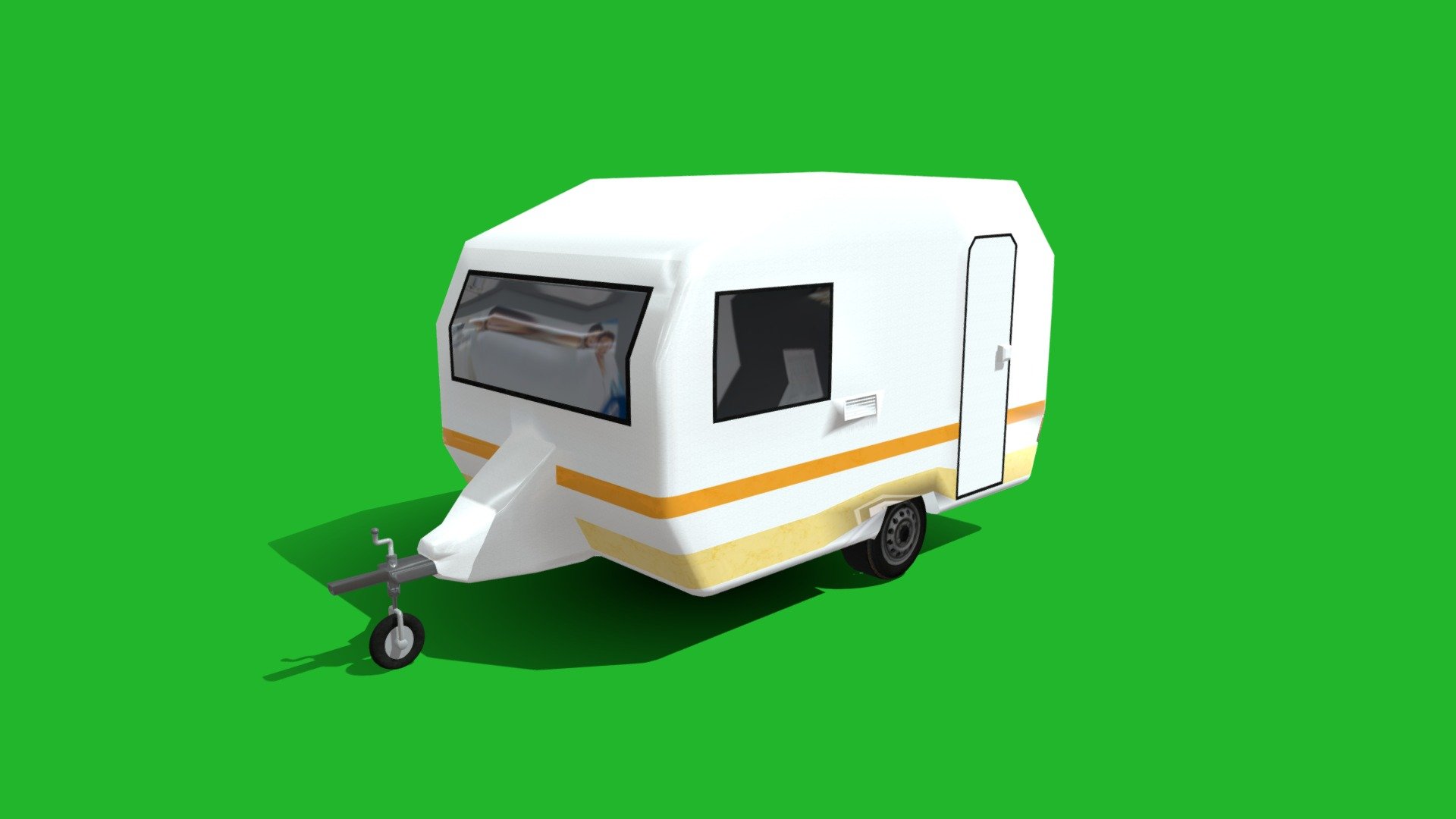 Small Caravan - Download Free 3D model by rhcreations [0d1b1ff] - Sketchfab