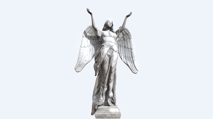 Angel Statue 3D Model