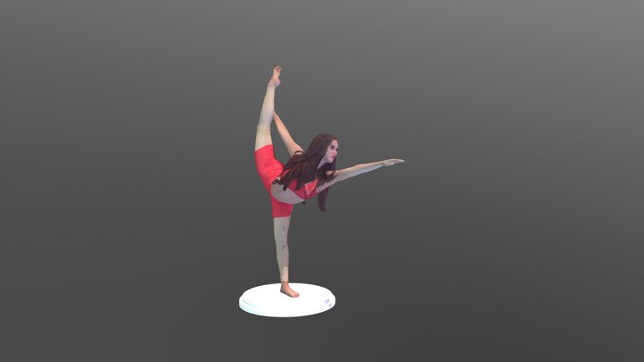 Standing Bow Pulling Pose 3D Model