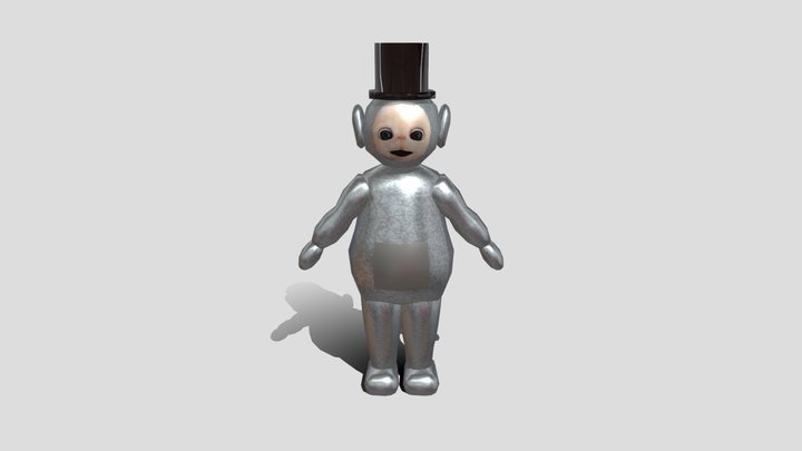 SlendyTubbies_White_Tubbie 3D Model
