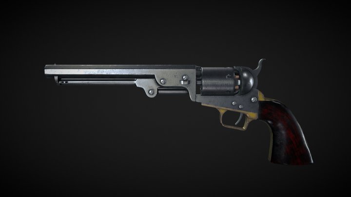 Colt Navi 1851 3D Model
