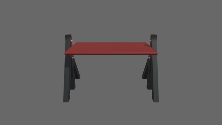 Colección Estación - Mesa Exterior 3D Model