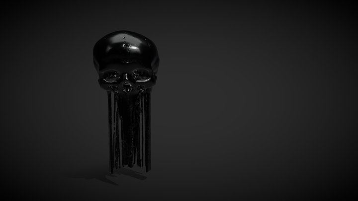 Fluid Simulation on Skull 3D Model