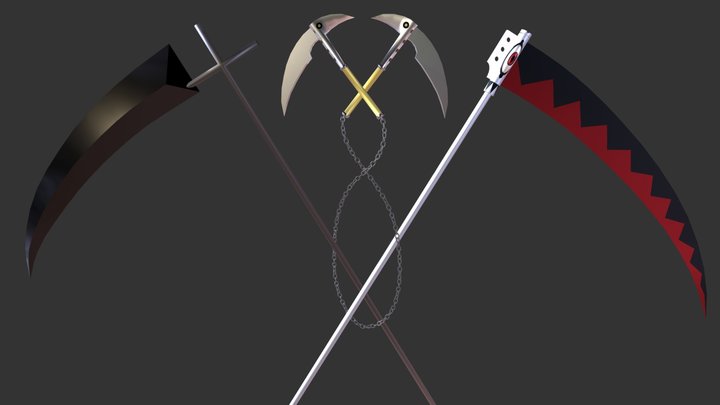 Soul Eater's Weapons 3D Model