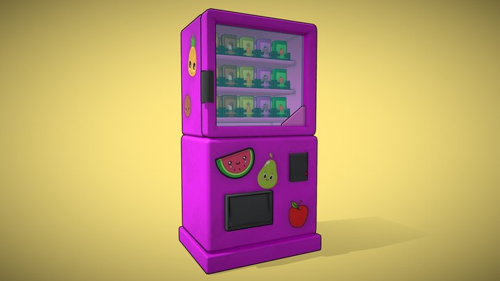Juice vending machine 3D Model