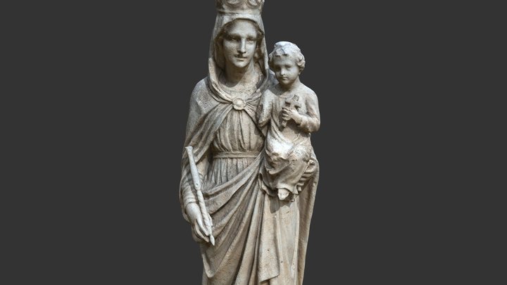 Madonnina di Monte Grappa -RAWscan – Gratis 3D-model STL