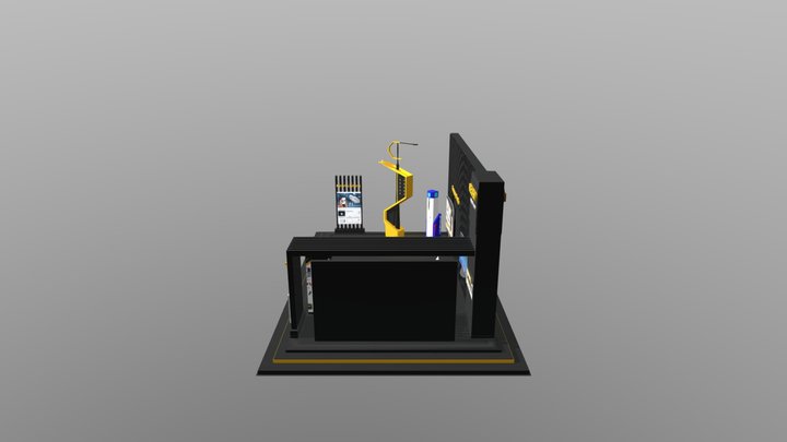 Booth Regen Smart city 3D Model