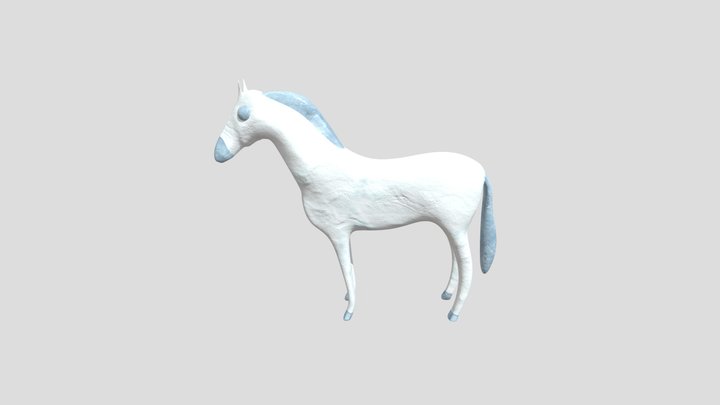 Ice Horse 3D Model