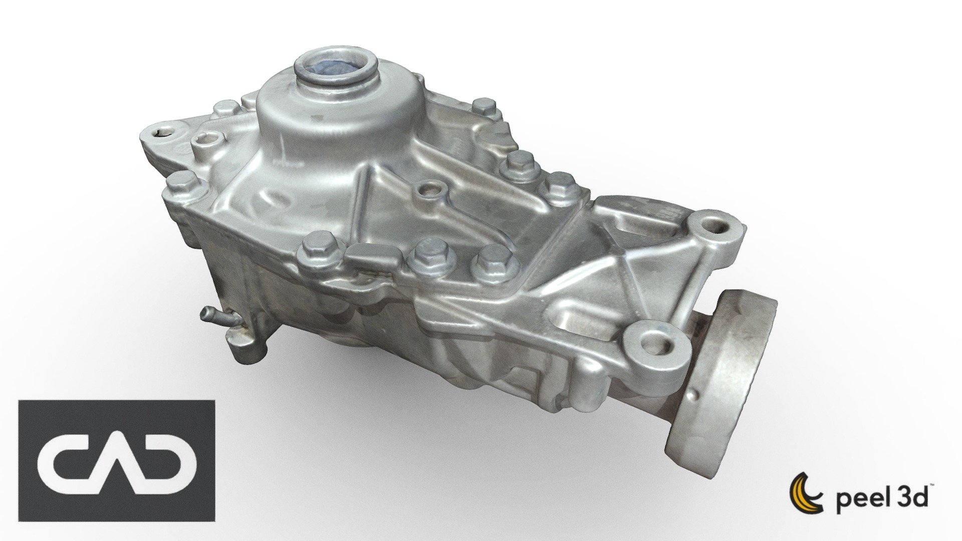 Jaguar differential by 3D scan to CAD