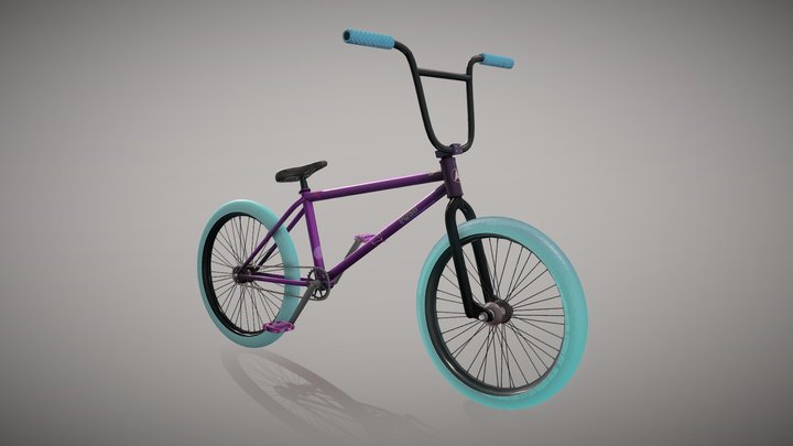 "Purple Age" Bmx Bike 3D Model
