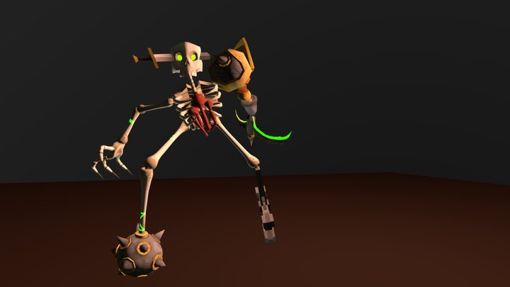 Skelloweed/the DeathSpore_Endboss 3D Model
