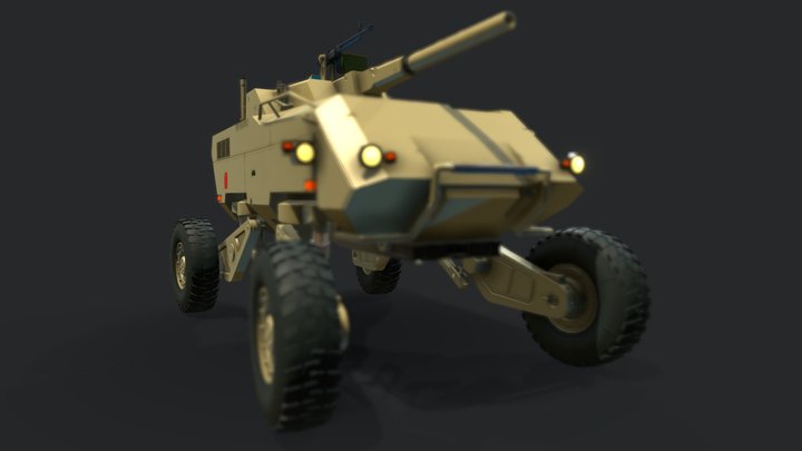 Tank MGS V (Draft) 3D Model