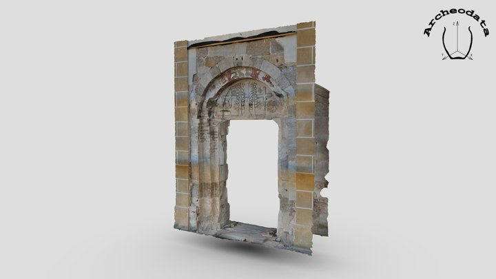 Románský portál s tympanonem - Plasy 3D Model