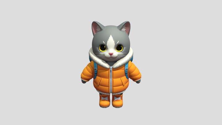 Cat [Rodin PBR] [Detailed] 3D Model