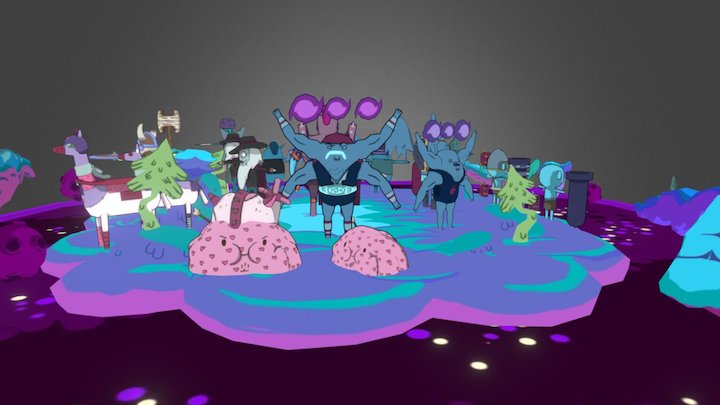Card Wars Kingdom: BluePlains creatures 3D Model