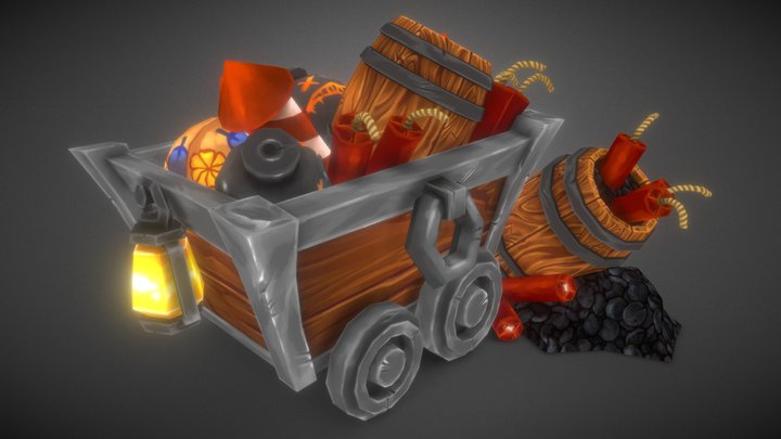 Bombcart 3D Model