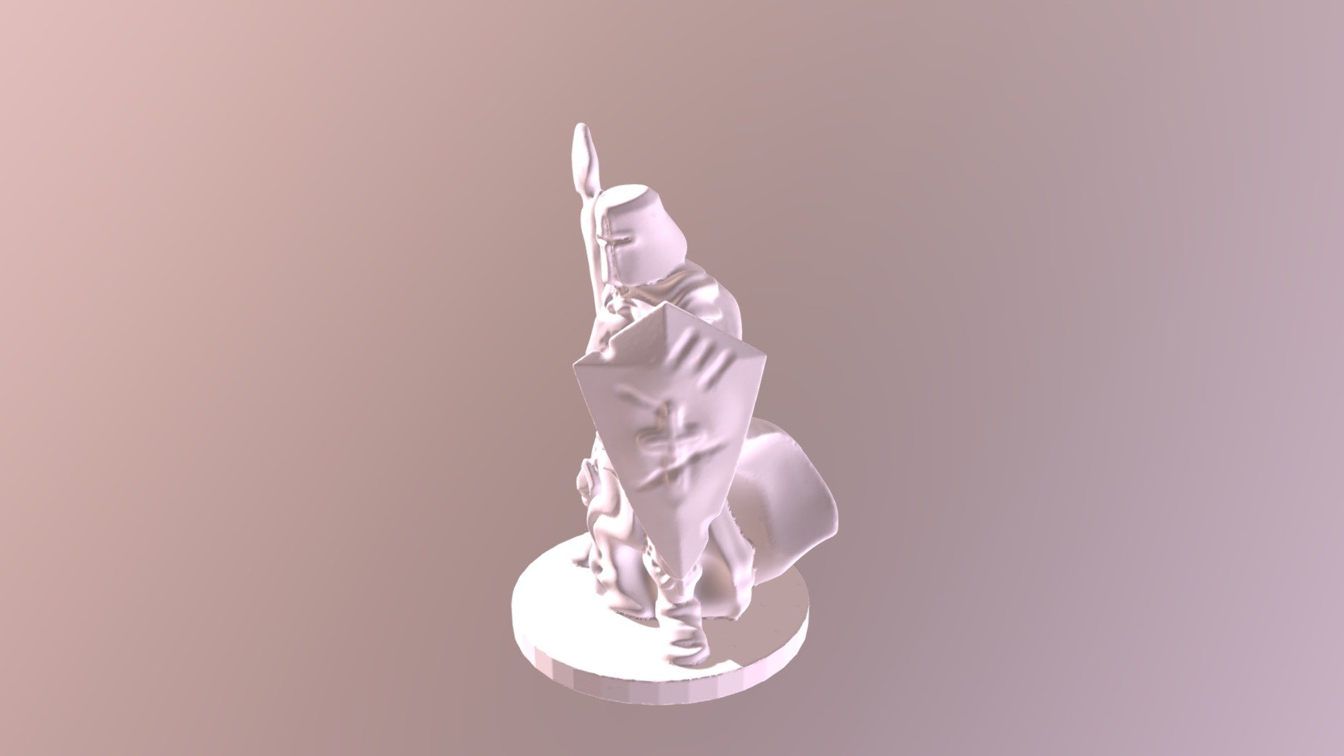 Battle Scarred Paladin With Base