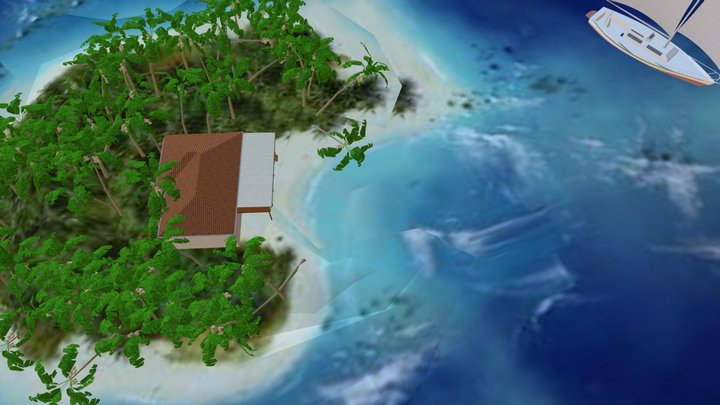 PRIVATE ISLAND LANAI 3D Model