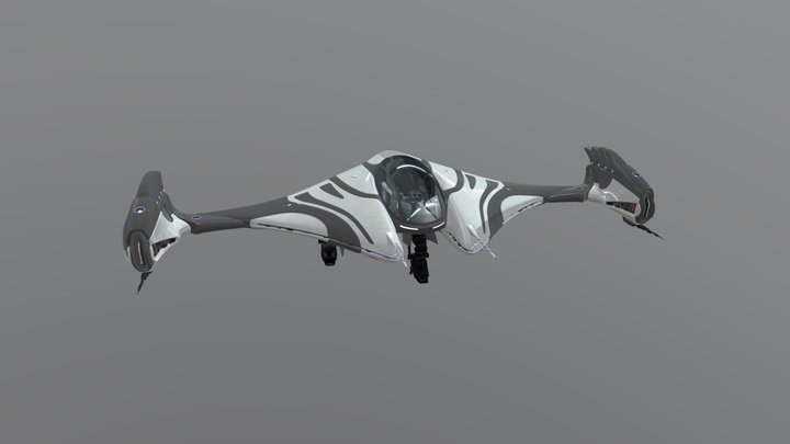 GU97 Imperial Fighter 3D Model
