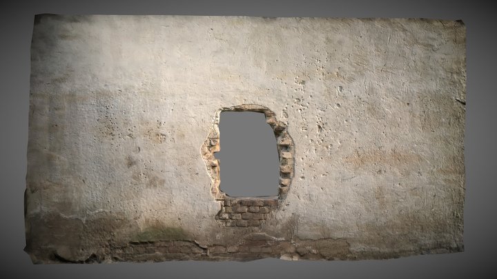 Wall With A Hole 3D Model