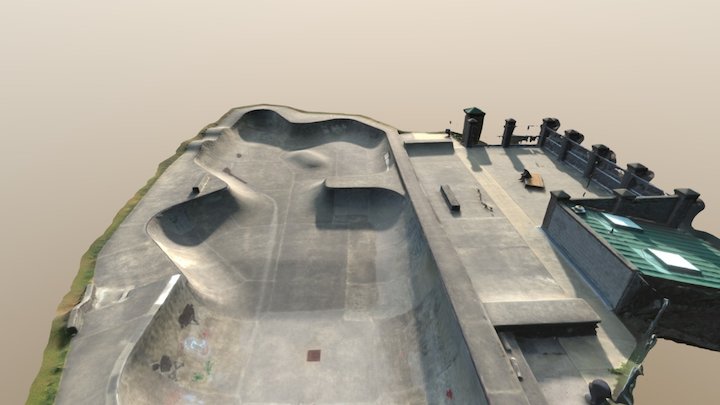 Tapiola Skate Park (High Face Count) 3D Model