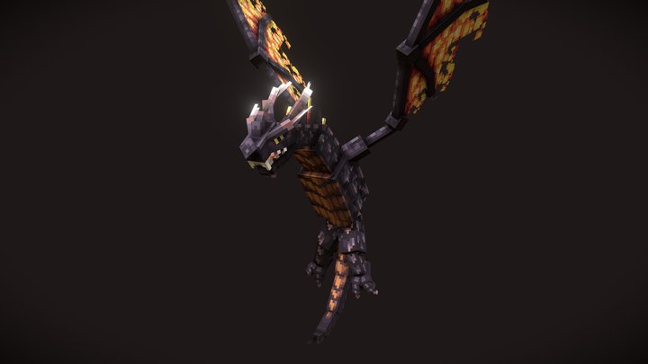 The Dragon of Destruction [Blockbench] 3D Model