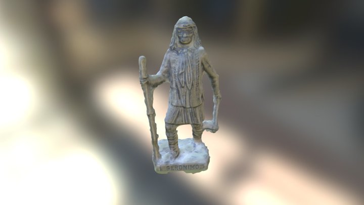 Native American Kinder Egg Figurine 3D Model