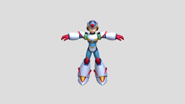 X2 Armor - Megaman X DiVE 3D Model