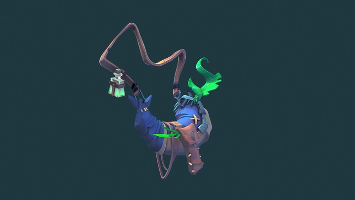 Component Bag - Stylized Creation 3D Model