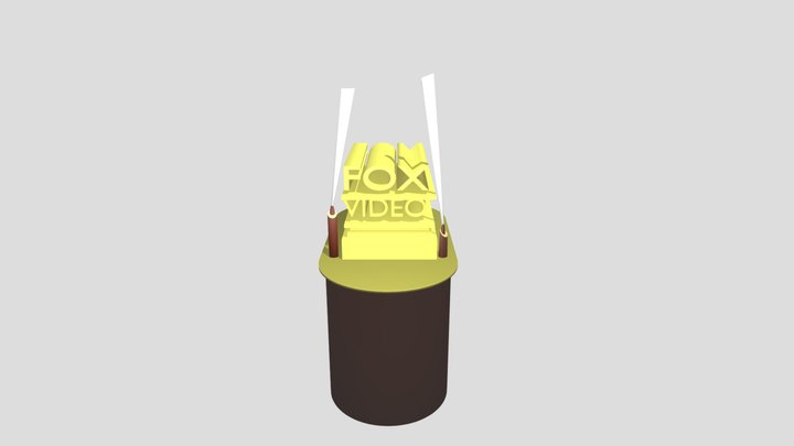 Fox Video Logo 1994 Remake V4 3D Model