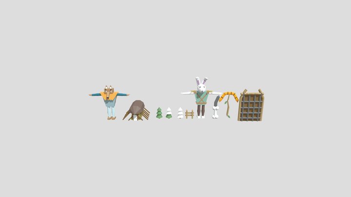 Viking Bunny Vol2 3D Model