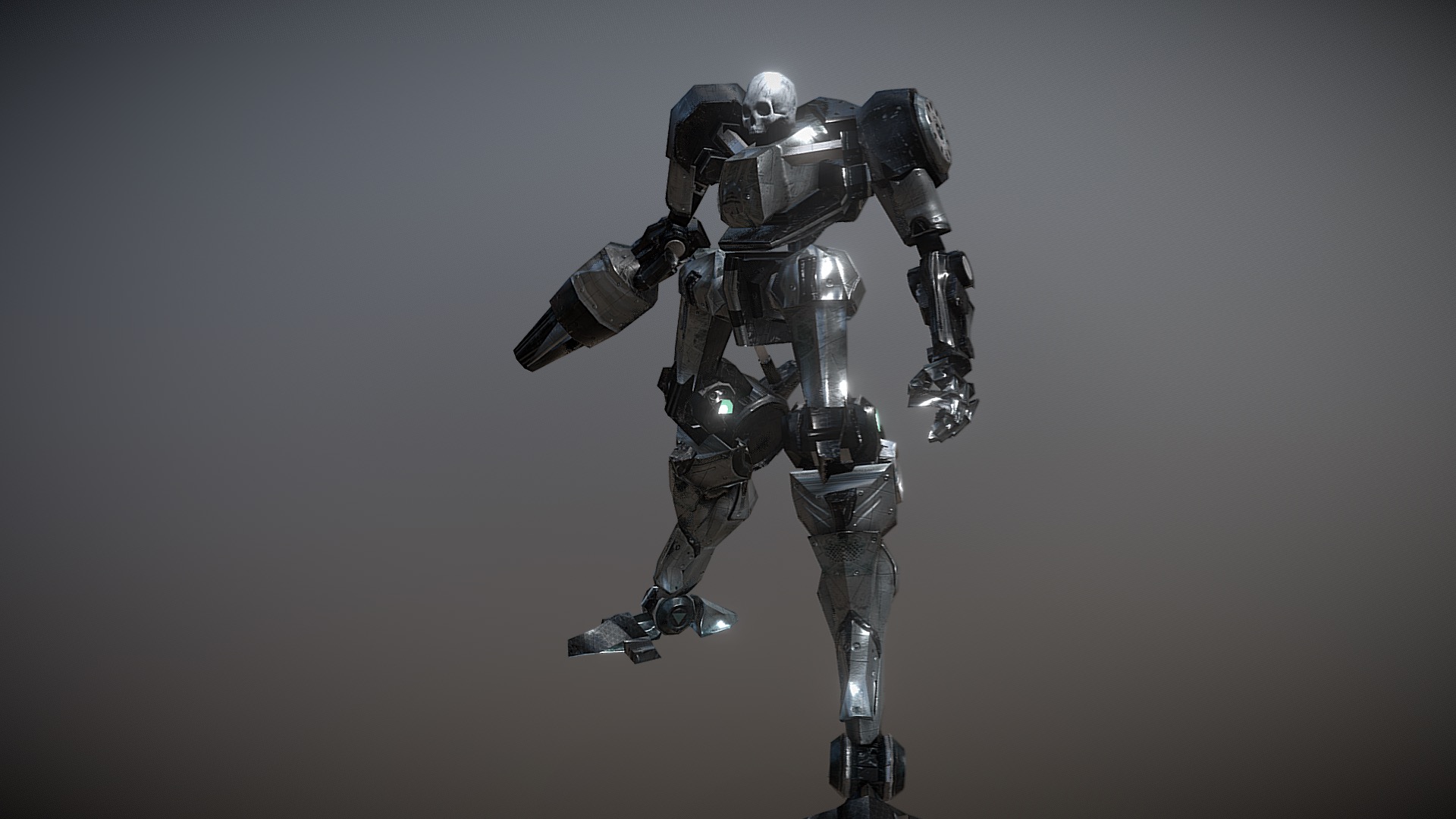 3D model Robot Warrior - This is a 3D model of the Robot Warrior. The 3D model is about a robot with a light saber.