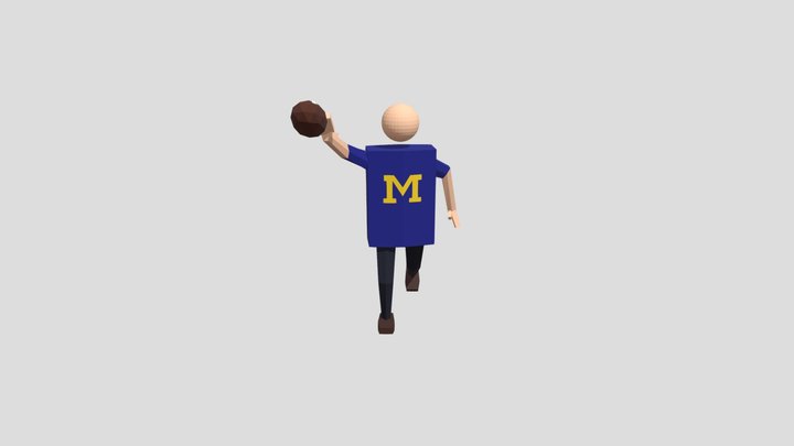 American Football Player – Modello 3D gratuito STL