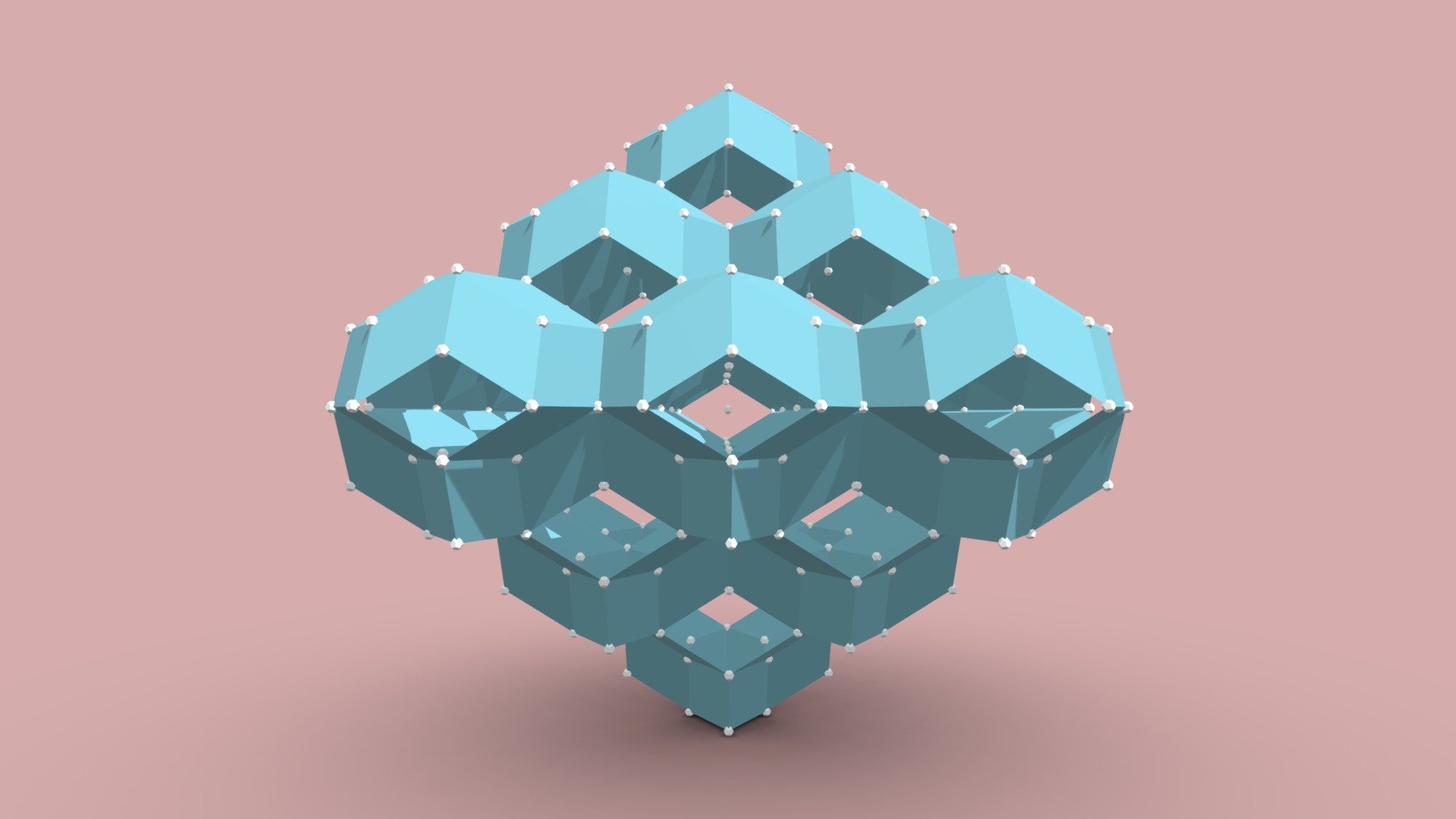 Partially concave triacontahedron array