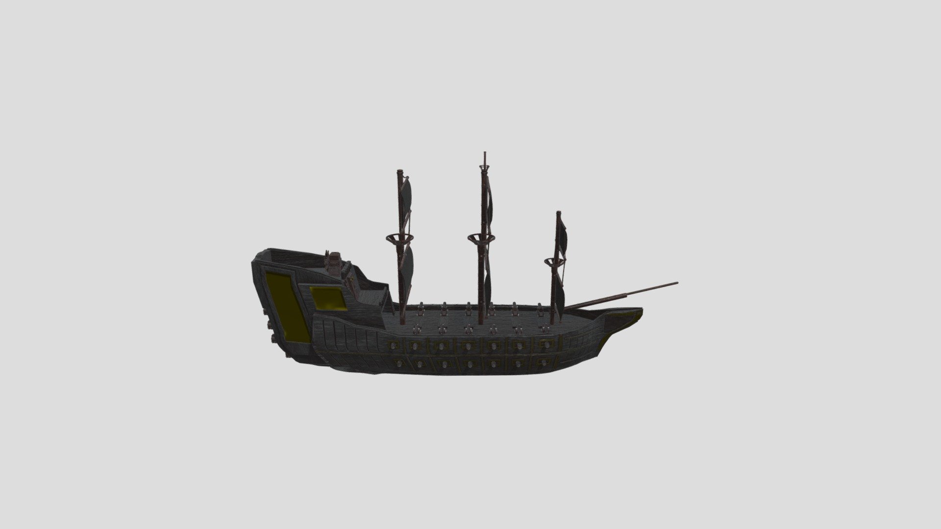 Pirate ship - 3D model by tjhunter51 [0d31788] - Sketchfab