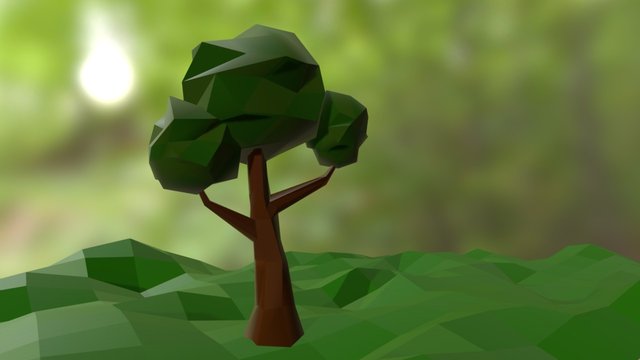 Low Poly Tree 3D Model