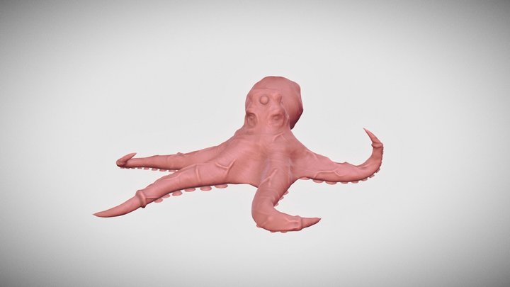 Octopus Clay Model [Re-upload] 3D Model