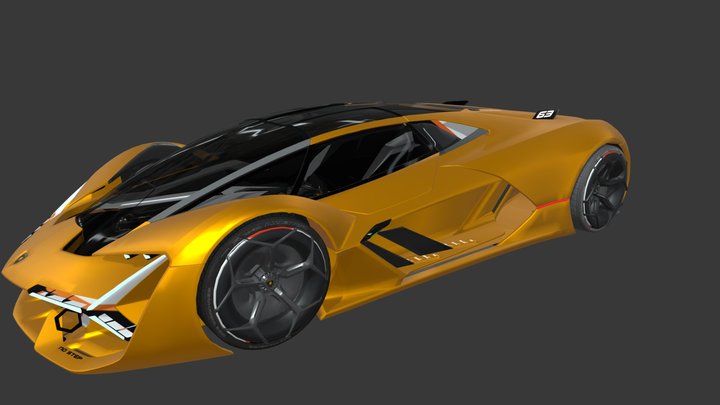 Lamborghini Terzo Millennio 3D Model