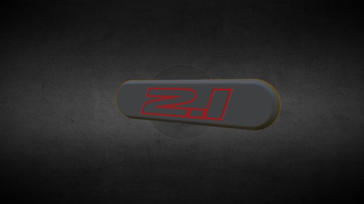 Peugeot 205 GTI 2.1 emblem 3D Model