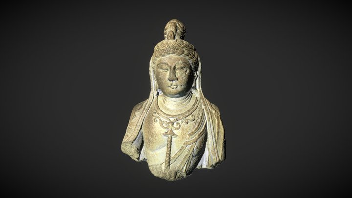 CLE-1983-76 Bodhisattva Torso 3D Model