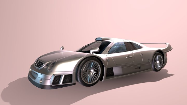 Asphalt 8 - Mercedes-Benz CLK AMG GTR 3D Model