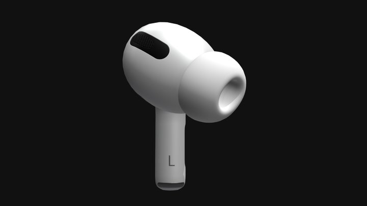 Apple AirPods Pro Earphone Left 3D Model