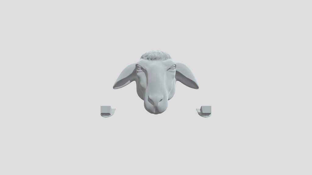 Goat Head Trophy and lights