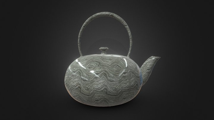 Japanese Cast Iron Teapot — Tetsubin – Free 3D Model STL