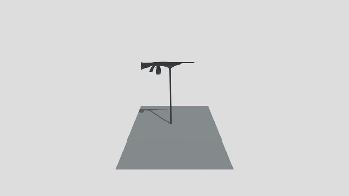 Machine gun v2 3D Model