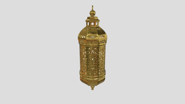 ornate gold lantern 3d model , Islamic, Ramadan – Modello 3D gratuito STL
