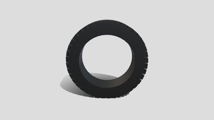 Rubber Tyre 3D Model